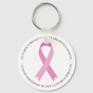 Oktober ist Brustkrebsmonat Rosa Band Schlüsselanhänger