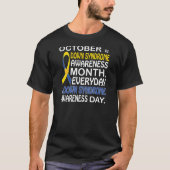 Oktober ist Down-Syndrom Bewusstseins-Monat - T-Shirt (Vorderseite)