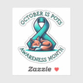 Oktober ist POTS Awareness Montag Aufkleber (Blatt)