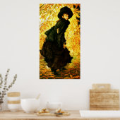 Oktober ~ James Tissot ~ Fine Art Canvas Print Poster (Küche)