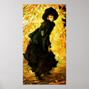 Oktober ~ James Tissot ~ Fine Art Canvas Print Poster
