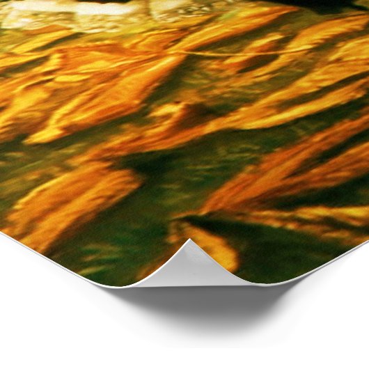 Oktober ~ James Tissot ~ Fine Art Canvas Print Poster (Ecke)