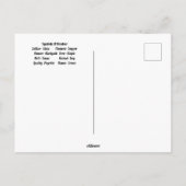 Oktober Libra Geburtsmonat Postkarte (Rückseite)