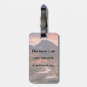 Oktober-Licht auf Scheinwerfer-Becken Gepäckanhänger (Rückseite vertikal)