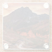 Oktober-Licht auf Scheinwerfer-Becken Glasuntersetzer (Rückseite)