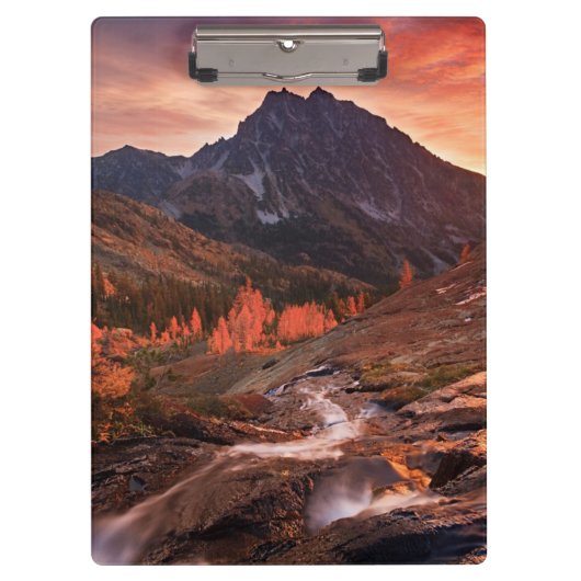 Oktober-Licht auf Scheinwerfer-Becken Klemmbrett (Vorderseite)