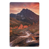 Oktober-Licht auf Scheinwerfer-Becken Mini Klemmbrett (Rückseite)