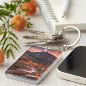 Oktober-Licht auf Scheinwerfer-Becken Schlüsselanhänger (Vorderseite rechts)