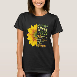 Oktober Mädchen 1999 23 Jahre Sonnenschein gemisch T-Shirt