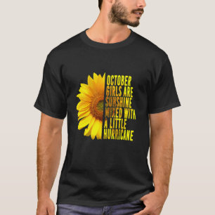 OKTOBER MÄDCHEN SIND SONNENSCHIRME GEMISCHT HURRIK T-Shirt