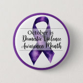 Oktober Monat der Gewalt Button (Vorderseite)