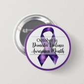 Oktober Monat der Gewalt Button (Vorne & Hinten)