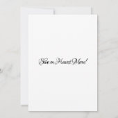 Oktober Moon Hochzeit Einladung (Rückseite)