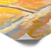 Oktober Morgen von Maynard Dixon Poster (Ecke)