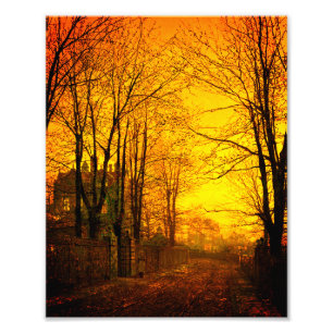 Oktober Nachglow John Atkinson Grimshaw Fotodruck