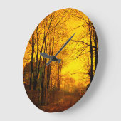 Oktober Nachglow John Atkinson Grimshaw Große Wanduhr (Winkel)