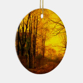 Oktober Nachglow John Atkinson Grimshaw Keramik Ornament (Rechts)