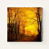 Oktober Nachglow John Atkinson Grimshaw Notizblock (Rückseite)