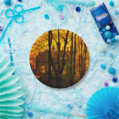 Oktober Nachglow John Atkinson Grimshaw Pappteller (Party)