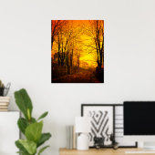 Oktober Nachglow John Atkinson Grimshaw Poster (Heimbüro)