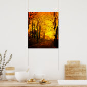 Oktober Nachglow John Atkinson Grimshaw Poster (Küche)