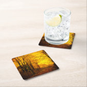 Oktober Nachglow John Atkinson Grimshaw Rechteckiger Pappuntersetzer (Vor Ort)