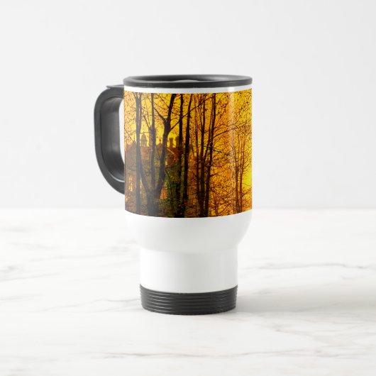 Oktober Nachglow John Atkinson Grimshaw Reisebecher (Vorderseite Links)