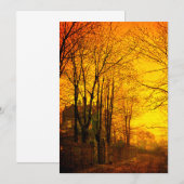 Oktober Nachglow John Atkinson Grimshaw Save The Date (Vorne/Hinten)