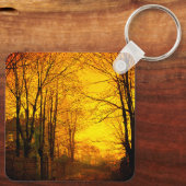 Oktober Nachglow John Atkinson Grimshaw Schlüsselanhänger (Rückseite)