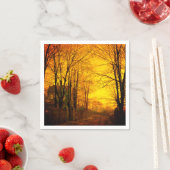 Oktober Nachglow John Atkinson Grimshaw Serviette (Beispiel)