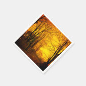 Oktober Nachglow John Atkinson Grimshaw Serviette (Ecke)