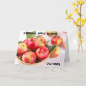 Oktober National Apple Monat Karte (Gelbe Blume)