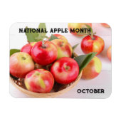 Oktober National Apple Monat Magnet (Horizontal)