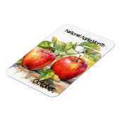 Oktober National Apple Monat Magnet (Linke Seite)