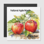 Oktober National Apple Monat Magnetkarte (Vorne/Hinten)