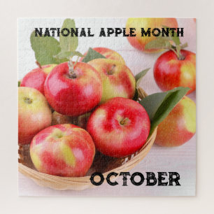 Oktober National Apple Monat Puzzle