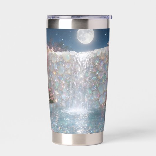 Oktober Opal Wasserfall Thermobecher (Links)