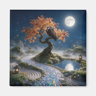 Oktober-Opal-Zengarten Magnet