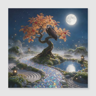 Oktober-Opal-Zengarten Magnetkarte