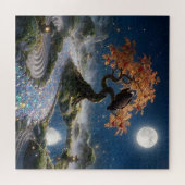 Oktober-Opal-Zengarten Puzzle (Horizontal)