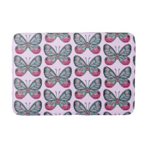 Oktober Pink Glasswing Butterfly Design