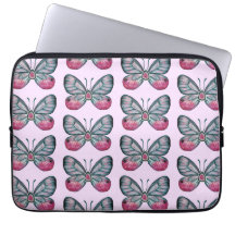 Oktober Pink Glasswing Butterfly Design