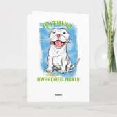 Oktober, Pitbull Awareness Month T - Shirt Lebensm Karte (Rückseite)