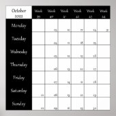 Oktober-Planernummer 2022 Poster (Vorne)