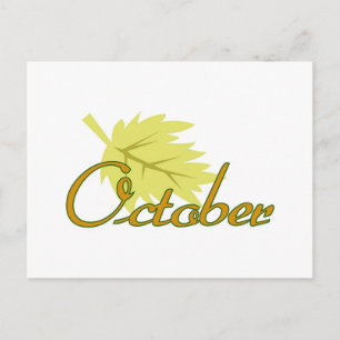 Oktober Postkarte