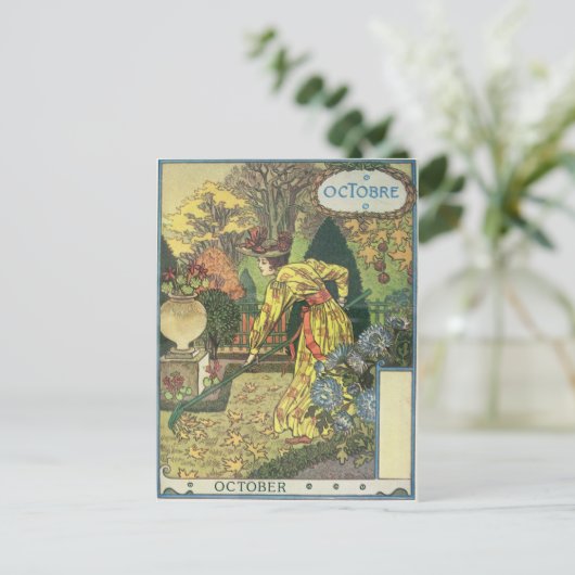Oktober Postkarte (Stehend Vorderseite)