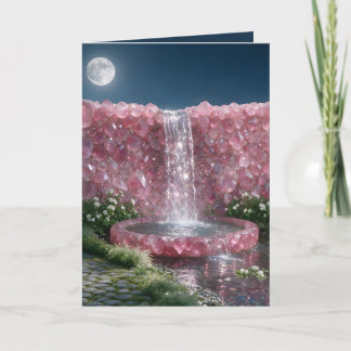 Oktober Rosa Turmalin Wasserfall Karte