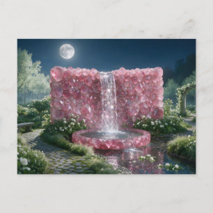 Oktober-Rosa-Turmalin-Wasserfall Postkarte