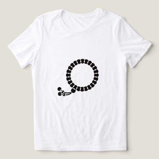 Oktober Rosary Month Tri-Blend Shirt (Design Vorderseite)