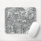 Oktober, Säen, pflügend und drischt, Mousepad (Mit Mouse)